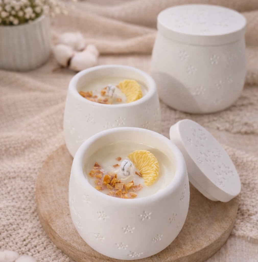 Vela aromatica de canela y naranja