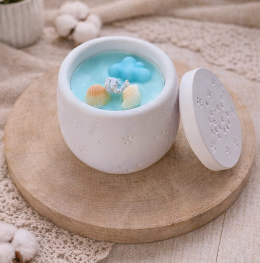 Vela aromática de brisa marina