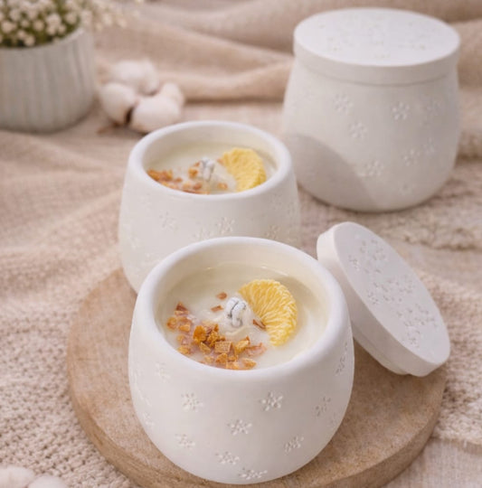 Vela aromatica de canela y naranja
