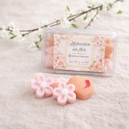 Wax melts de melocotón en flor