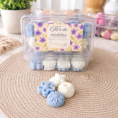 Wax melts de flor de violeta