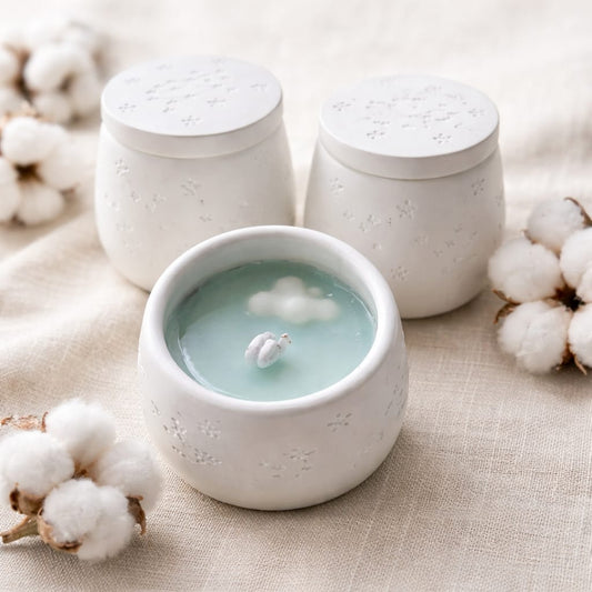 Vela aromática de ropa limpia